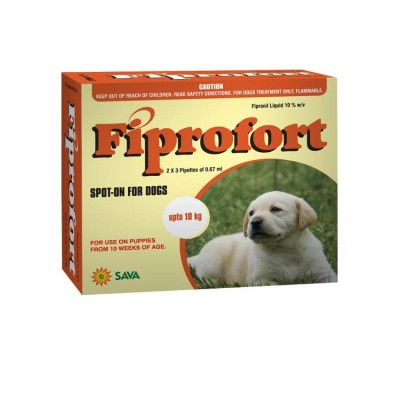 Sava Healthcare Fiprofort for Dogs upto 10 kg body Weight